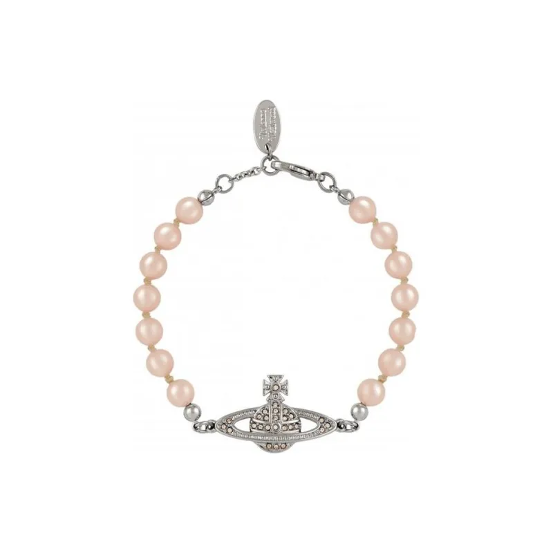 Vivienne Westwood Brass Pearl Bracelets Women's Silver-0