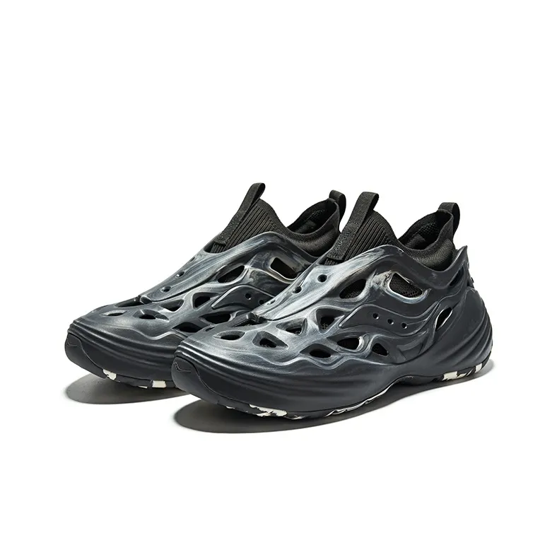 Saucony FOAM WEB Low Top Running Shoes Unisex Dark Gray Beige-2