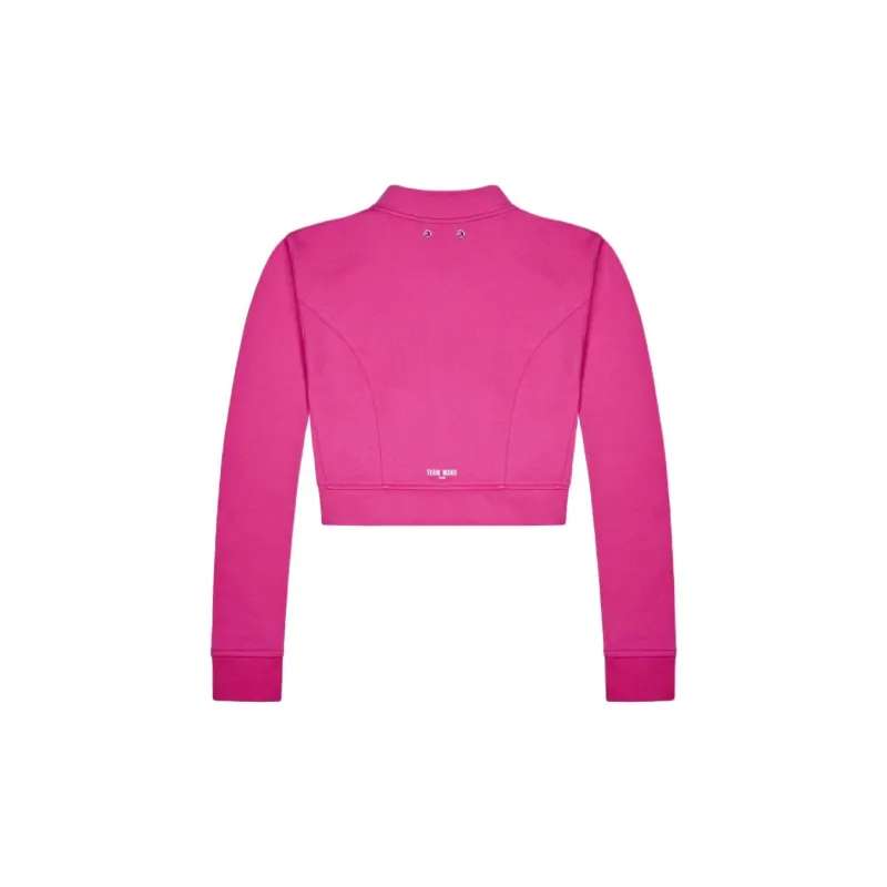 TEAM WANG Design Logo print Cropped Track Jacket-1