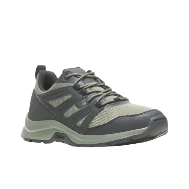 BATES Cushioned Slip-Resistant Breathable Low-Top Running Shoes Men's Green Black-1