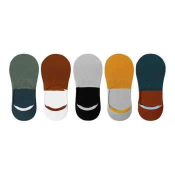 Taste The Color No Show Socks Unisex 5 Pack