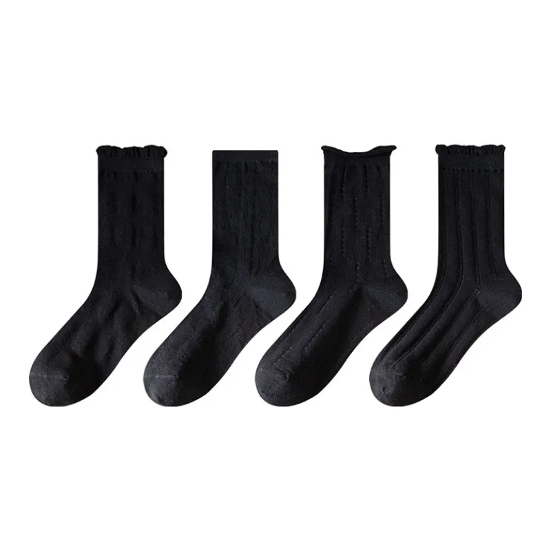 AUGUST Mid Calf Socks Women's 4 Pack-3