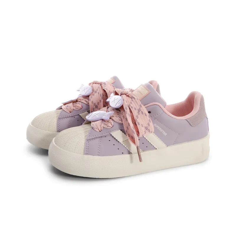 Lovely You Low-Top Skateboard Shoes Women's Yellow-21