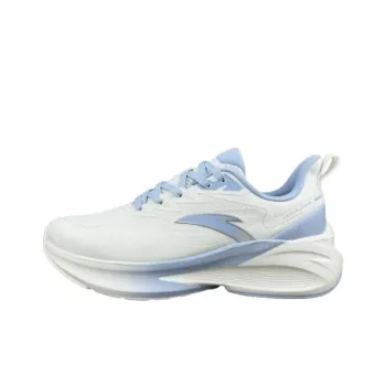 Anta Cushioning Low Top Running Shoes Women's White Blue
