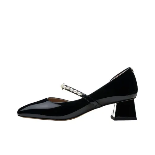 SAM EDELMAN Chunky Heel Mary Jane Shoes Women's
