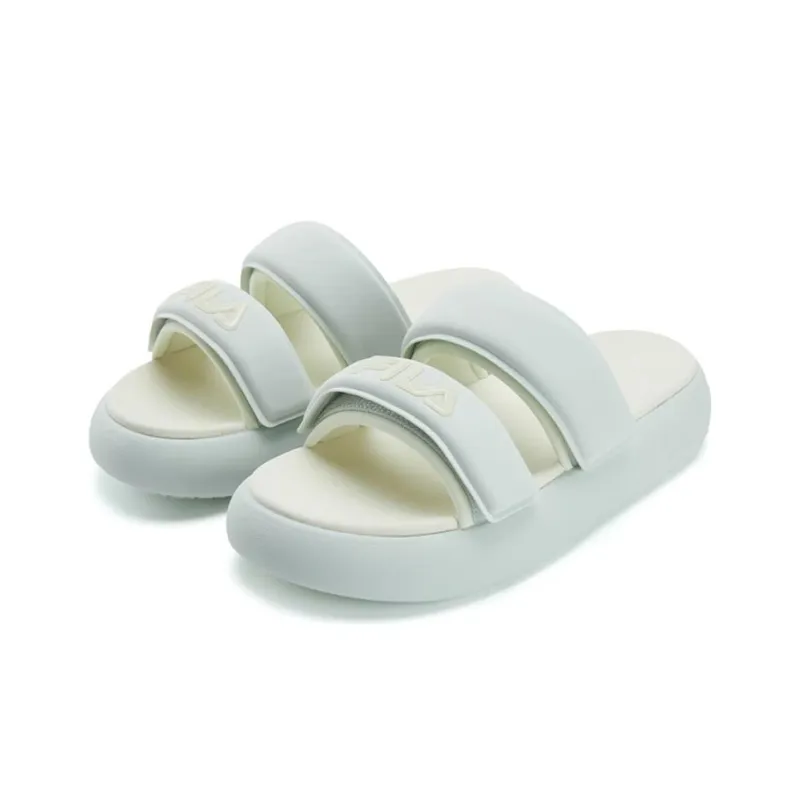 FILA DONUT Rubber Sole Quick Dry Slide Slippers Women's Blue Yellow-1
