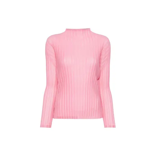 PLEATS PLEASE ISSEY MIYAKE T-Shirts Women's Light Pink Red