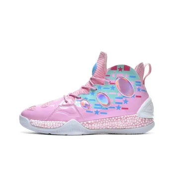IVERSON Anti Slip Wear Resistant High Top Basketball Shoes Unisex Cherry Blossom Pink