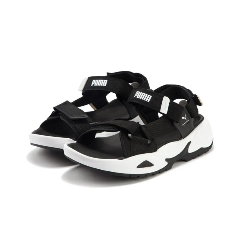 PUMA Traek Lite Beach Sandals Unisex Black White-2