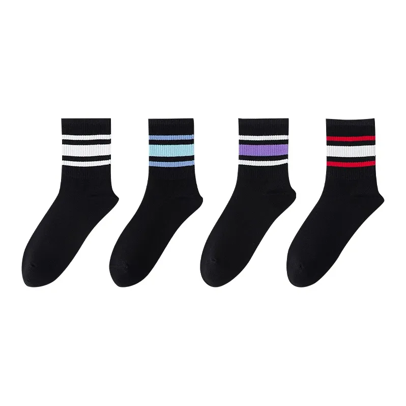 MIIOW Mid Calf Socks Men's 4 Pack-1