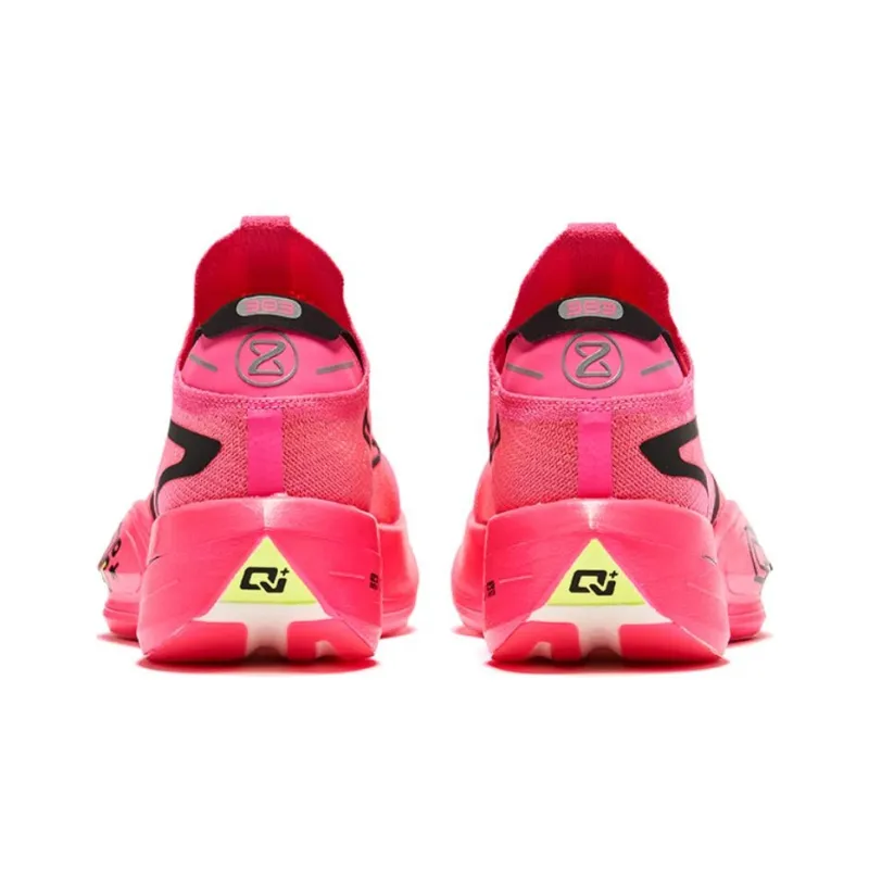 Erke Zhijing Pro Cushioning Wear-Resistant Rebound Low-Top Running Shoes Men's Dragon Fruit Red-3