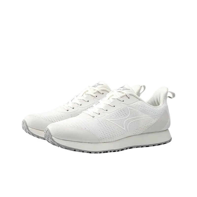 HEALTH Slip Resistant Impact Resistant Low Top Casual Running Shoes Unisex White-3
