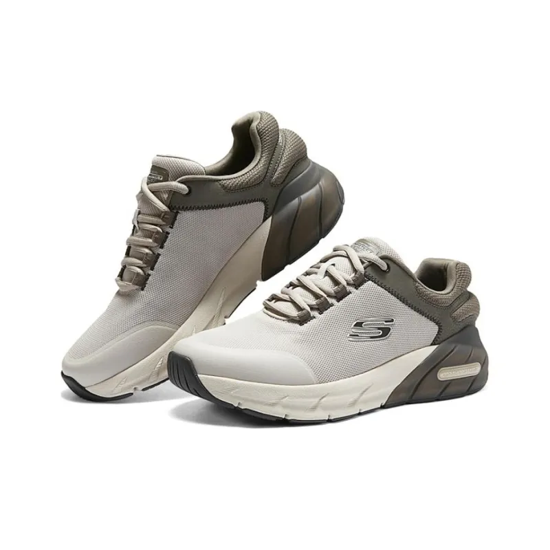 Skechers Cushioning, Slip Resistant, Abrasion Resistant, Breathable Low Top Training Running Shoes Men's Taupe-3
