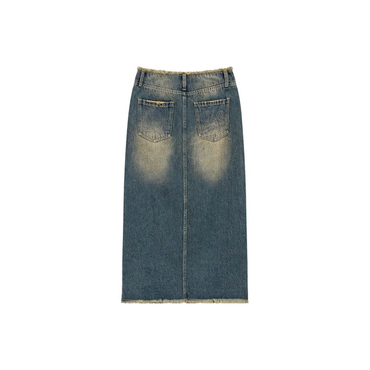 NO ONE ELSE Casual Short Skirts Women's Denim Blue-1