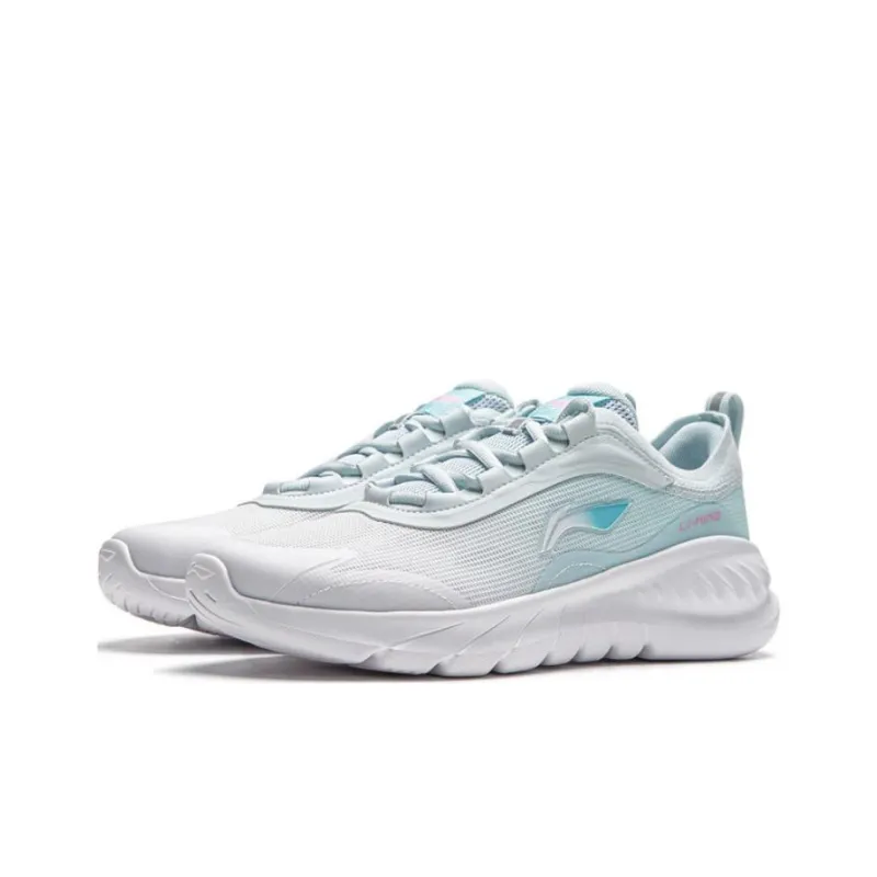 LiNing Low Top Running Shoes Women's White Blue-2