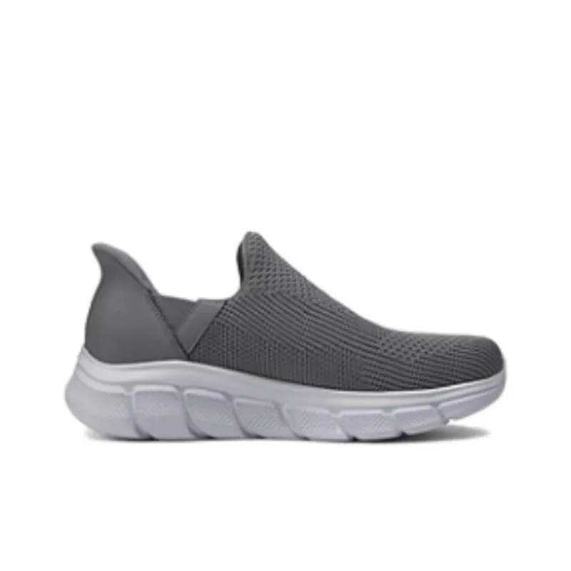 Skechers Go Walk Fle Hands Free Slip Ins Technology Cushioning, Breathable, Quick Dry Low Top Casual Shoes Men's Gray-2