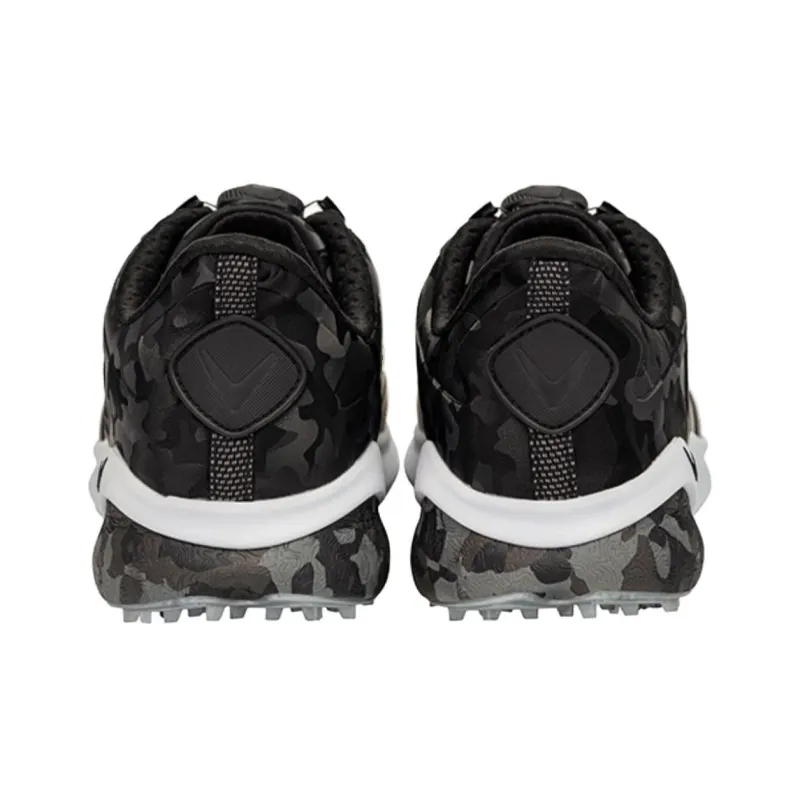 Callaway Cushioning, Wear Resistant Low Top Golf Shoes Men's Black White-2