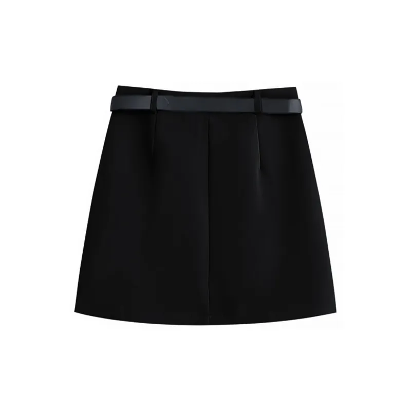 FLIM Casual Short Skirts Women's Coffee-10