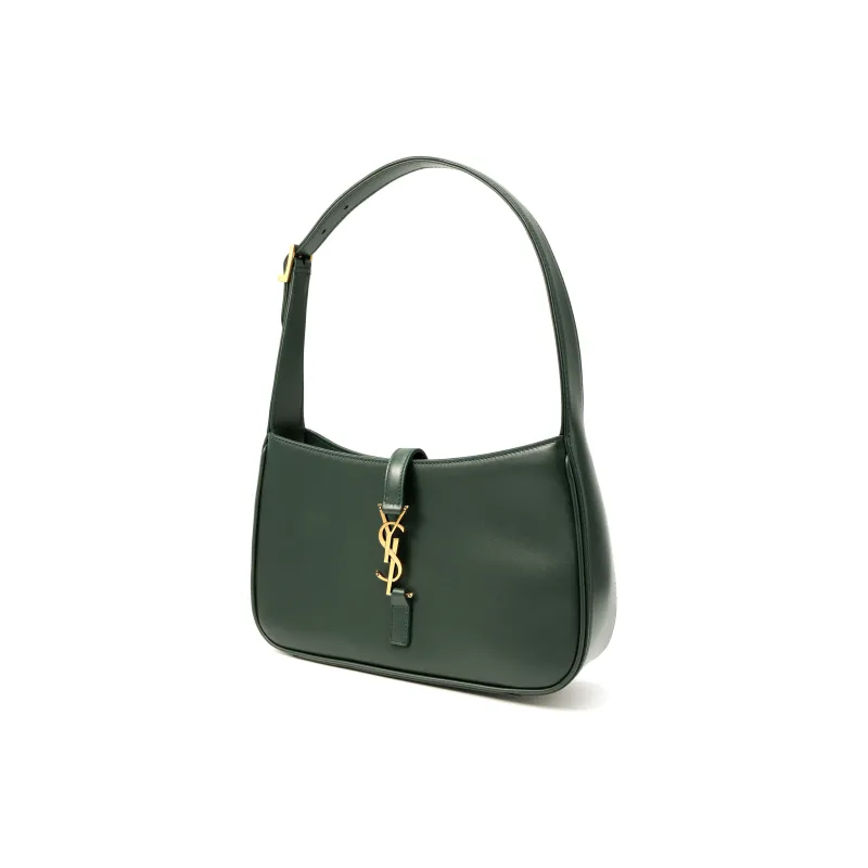 SAINT LAURENT LE5A7 Smooth Leather Hobo Bag Shoulder Bag Hobo Bag Handbag Shoulder Bag Women's Dark Ink Green-1