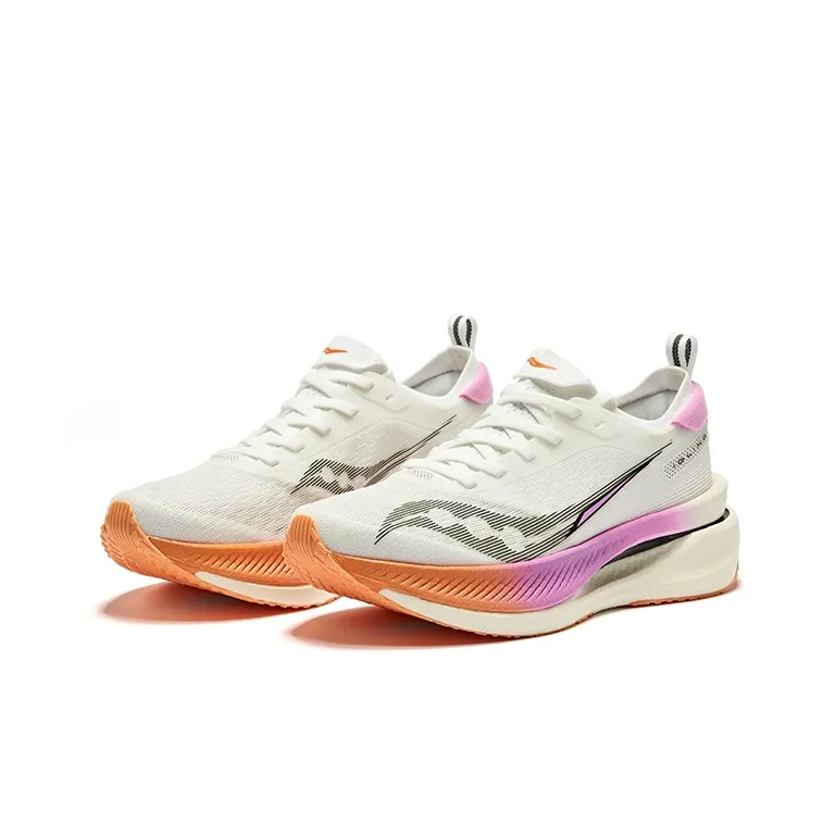 Saucony IDLING Cruise 2 Low Top Running Shoes White Purple-2