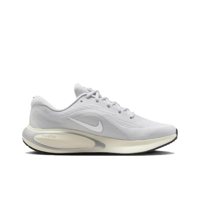 Nike Journey Run White Platinum Tint Coconut Milk Metallic Silver Women's-1