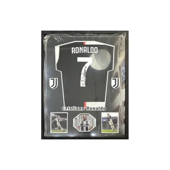 Huayitaojin Juventus Black And White Fan Edition Jersey EM Official Contracted Company Certificate It Is Framed 94x74CM