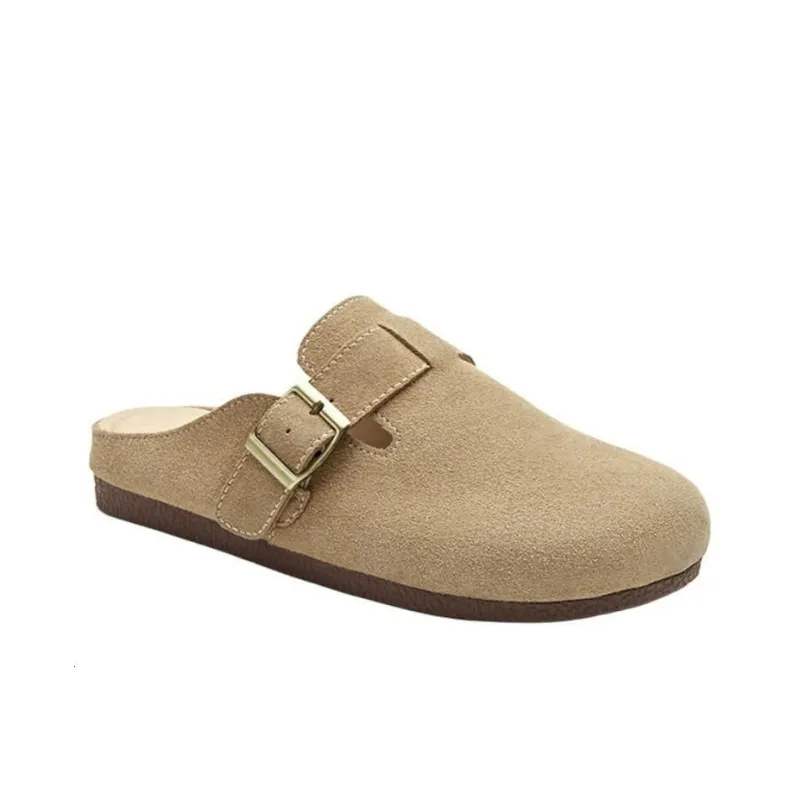 JOSINY Massage Antibacterial Quick Dry Wrap toe Slippers Women's Brown-3