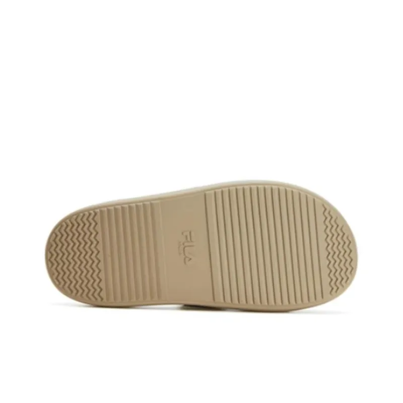 FILA Antibacterial Slide Slippers Women's Brown Yellow-4