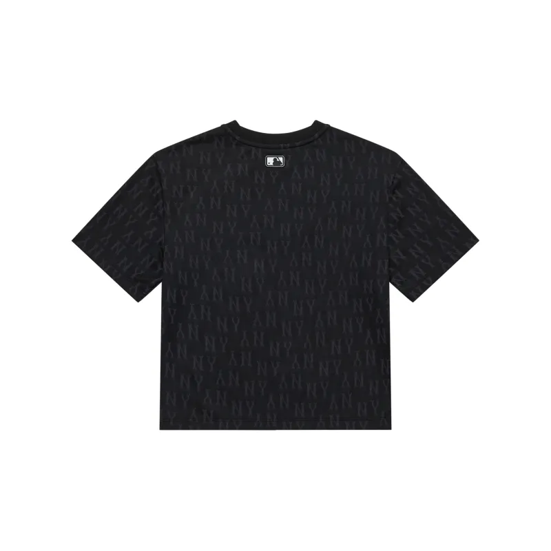 MLB MONOGRAM Collection New York Yankees Regular T Shirt Women's Black-1