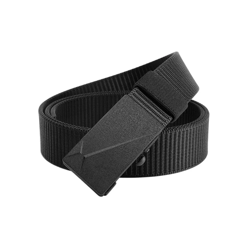 POLO Fabric Leather Belts Men's Gunmetal Width: 3.5cm-2