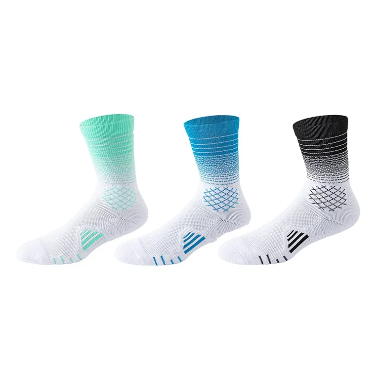 MANCHU Basketball Socks Men's 3 Pack-9