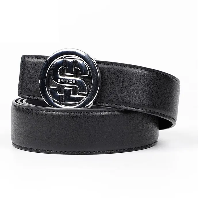 SHERIDan Business Advanced With Elegance Comfort Cow Leather Leather Belts Men's Black-1