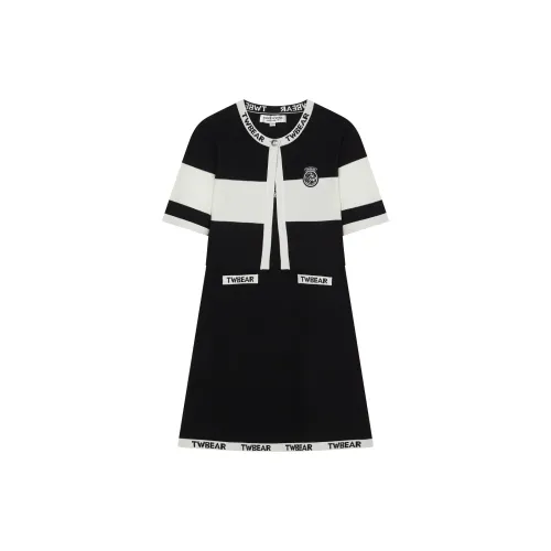 Teenie Weenie Short-Sleeved Dresses Women's Black