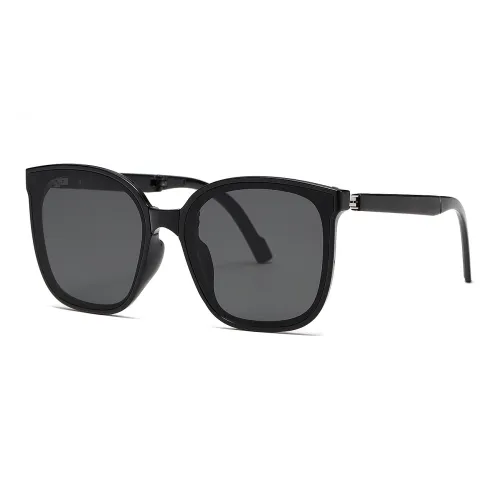 rectangle-frame tinted-lens sunglasses
