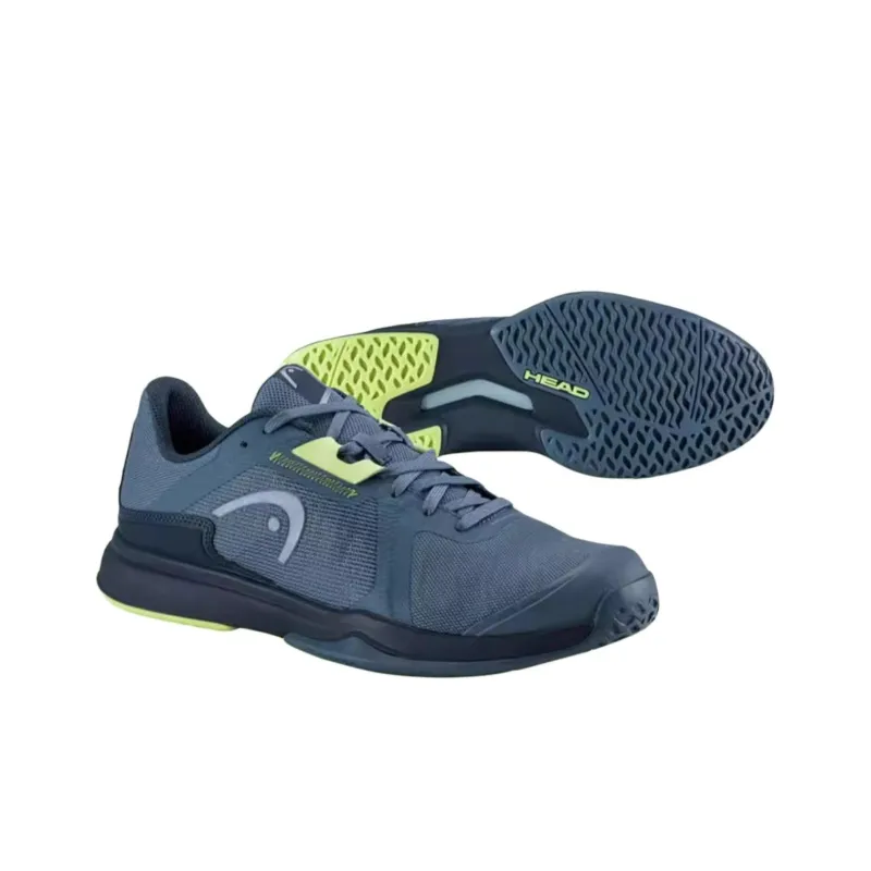 HEAD Sprint Team 3.5 Shock Absorbers With Slip Resistant Features Low Top Tennis Shoes Men's Blue Green-2