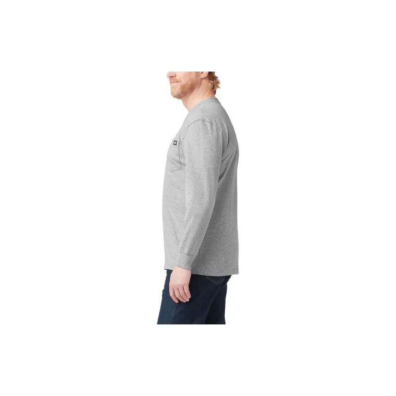 Dickies Heavyweight Long Sleeve Henley T-Shirt T-Shirt Men's Hemlock Gray-2