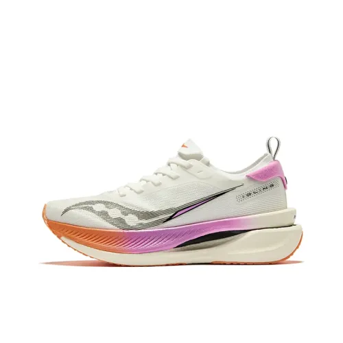 Saucony IDLING Cruise 2 Low Top Running Shoes White Purple