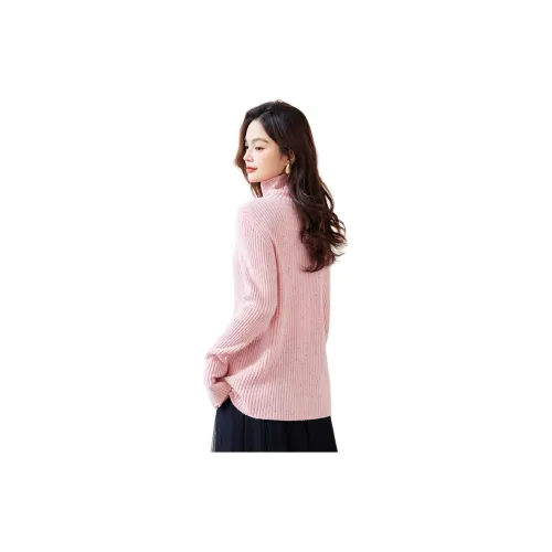 CARBAMMI Sweaters Women's Colorful Pink Spots