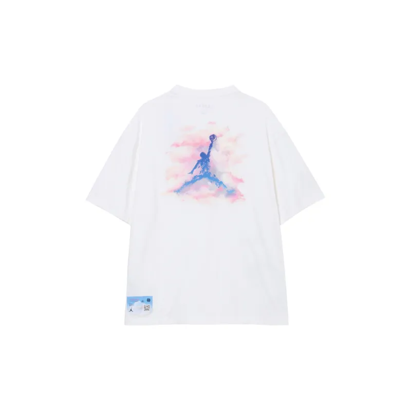 Jordan Next Stop Dongdan Series T Shirts Men White-1