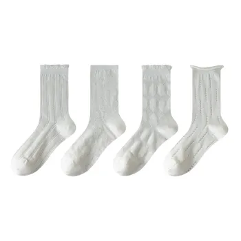 AUGUST Mid-Calf Socks Women's 4 Pack