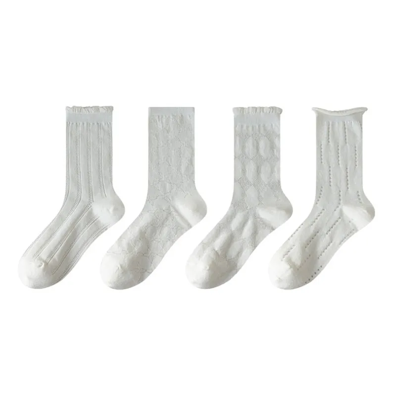 AUGUST Mid Calf Socks Women's 4 Pack-0
