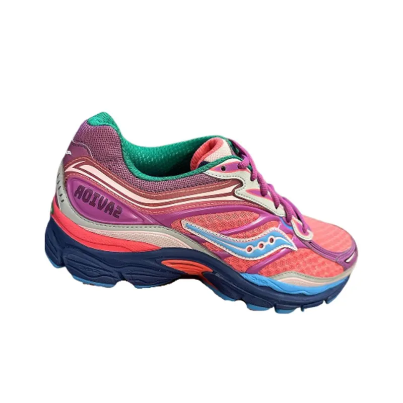 Jae Tips x Saucony Pro Grid Omni 9 Anti Slip Wear Resistant Low Top Casual Shoes Men's Pink-1