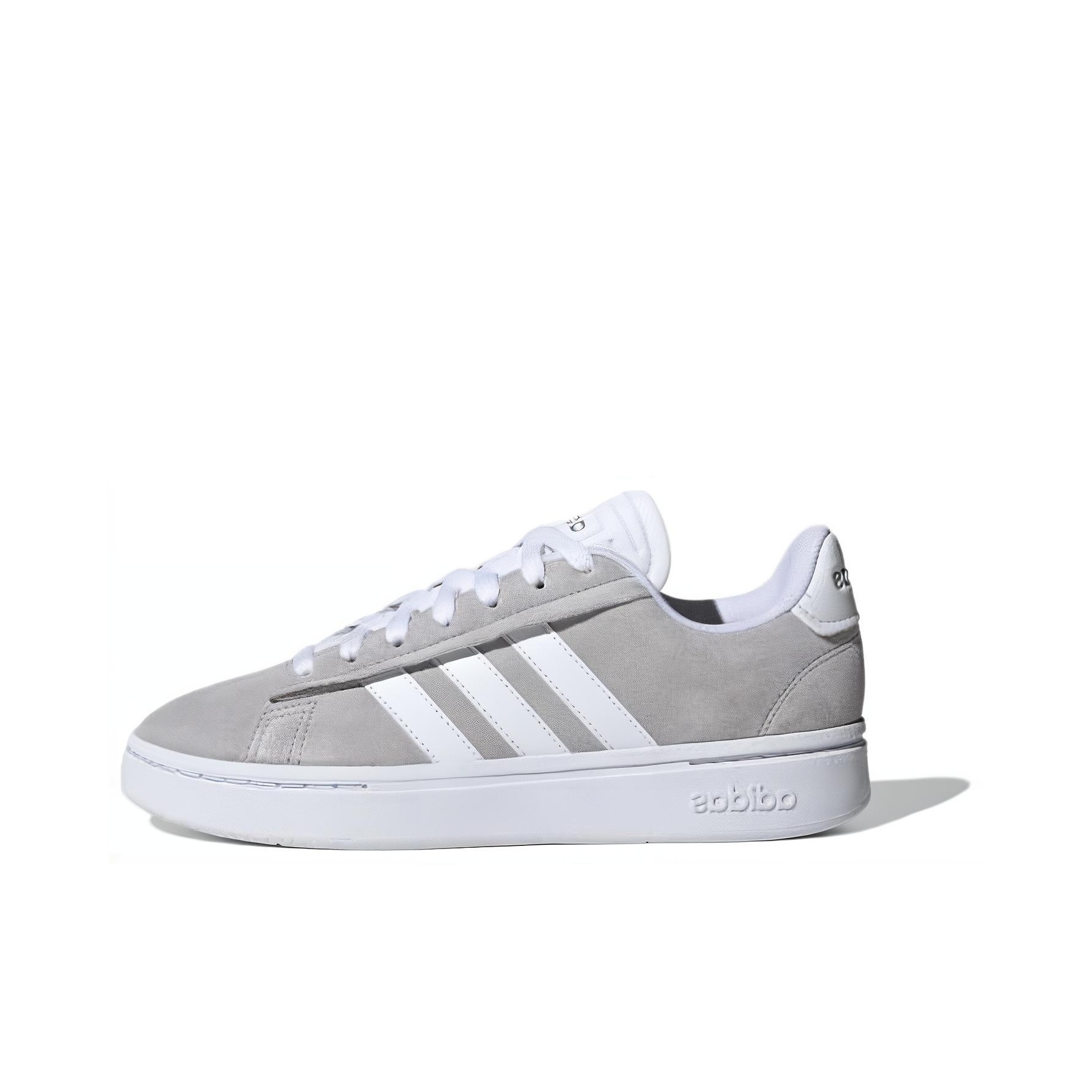 Adidas Neo Grand Court Alpha Grey Cloud White Silver Metallic Women s