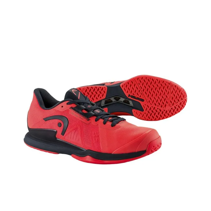 HEAD Sprint Pro 3.5 Slip Resistant Tennis Shoes Men's Red Black-2