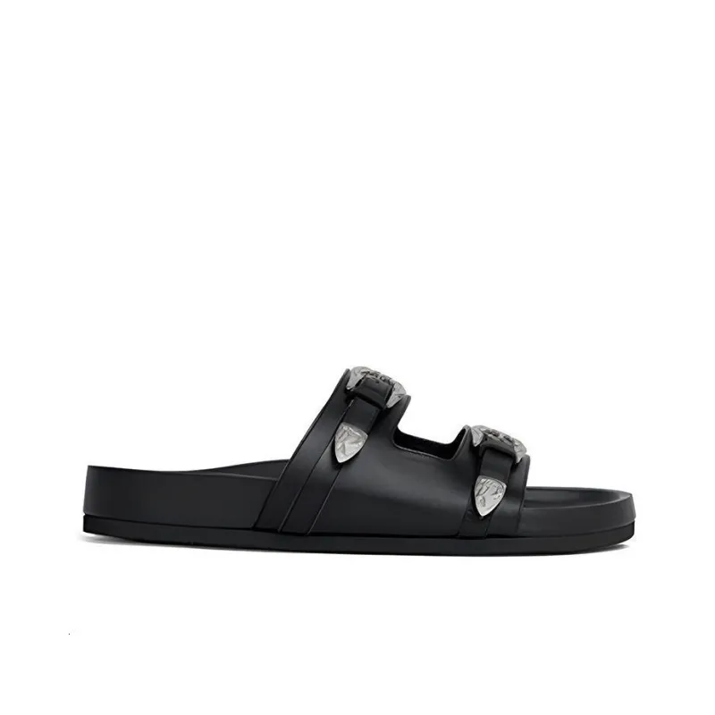 CELINE Odor-Resistant Slide Slippers Men's Black-1
