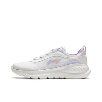LiNing EasyFit Fle Low Top Casual Running Shoes Women's White Purple