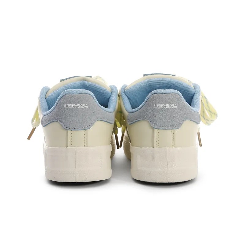 Lovely You Low-Top Skateboard Shoes Women's Yellow-8