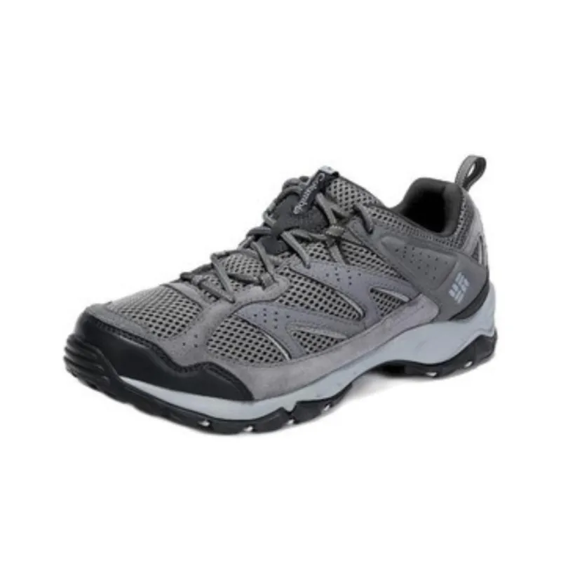 Columbia Cushioning Wear Resistant Low Top Trekking Shoes Men's Black Gray Color-2