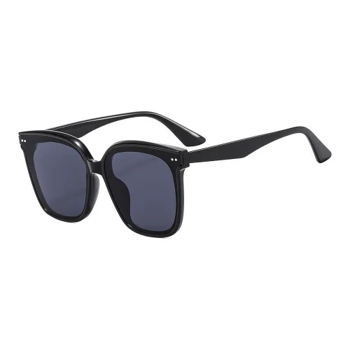 rectangle-frame tinted-lens sunglasses