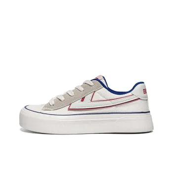 Warrior Durable Lightweight And Breathable Low Top Canvas Shoes Women's Beige Gray Red